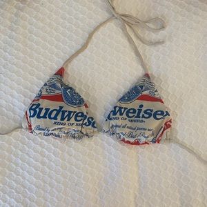 Vintage Budweiser Swim Bikini Top